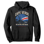 Cape Verde Small Islands Big Hearts Pride Hoodie Cabo Verde One Nation One Dream Distressed Flag
