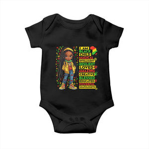 I Am Black Child Locd Girl Baby Onesie African Pride Black History Month