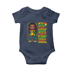 I Am Black Child Locd Boy Baby Onesie African Pride Black History Month