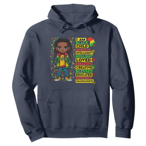 I Am Black Child Locd Boy Hoodie African Pride Black History Month