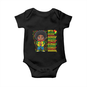 I Am Black Child Afro Boy Baby Onesie African American Pride Black History Month