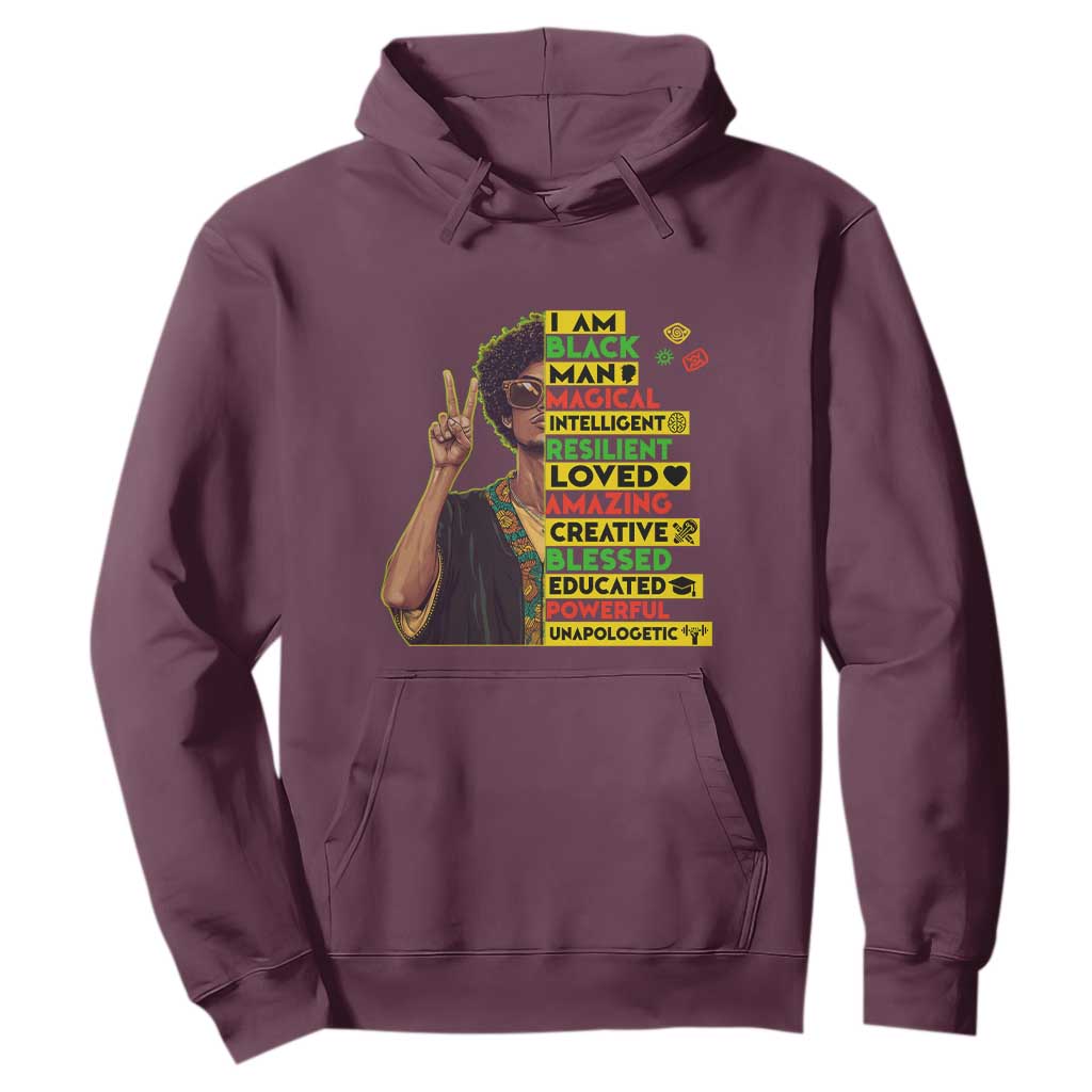 I Am Black Woman Afro Hoodie African American Pride Black History Month