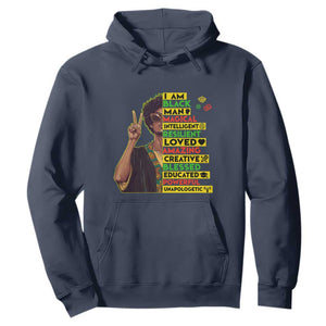 I Am Black Woman Afro Hoodie African American Pride Black History Month