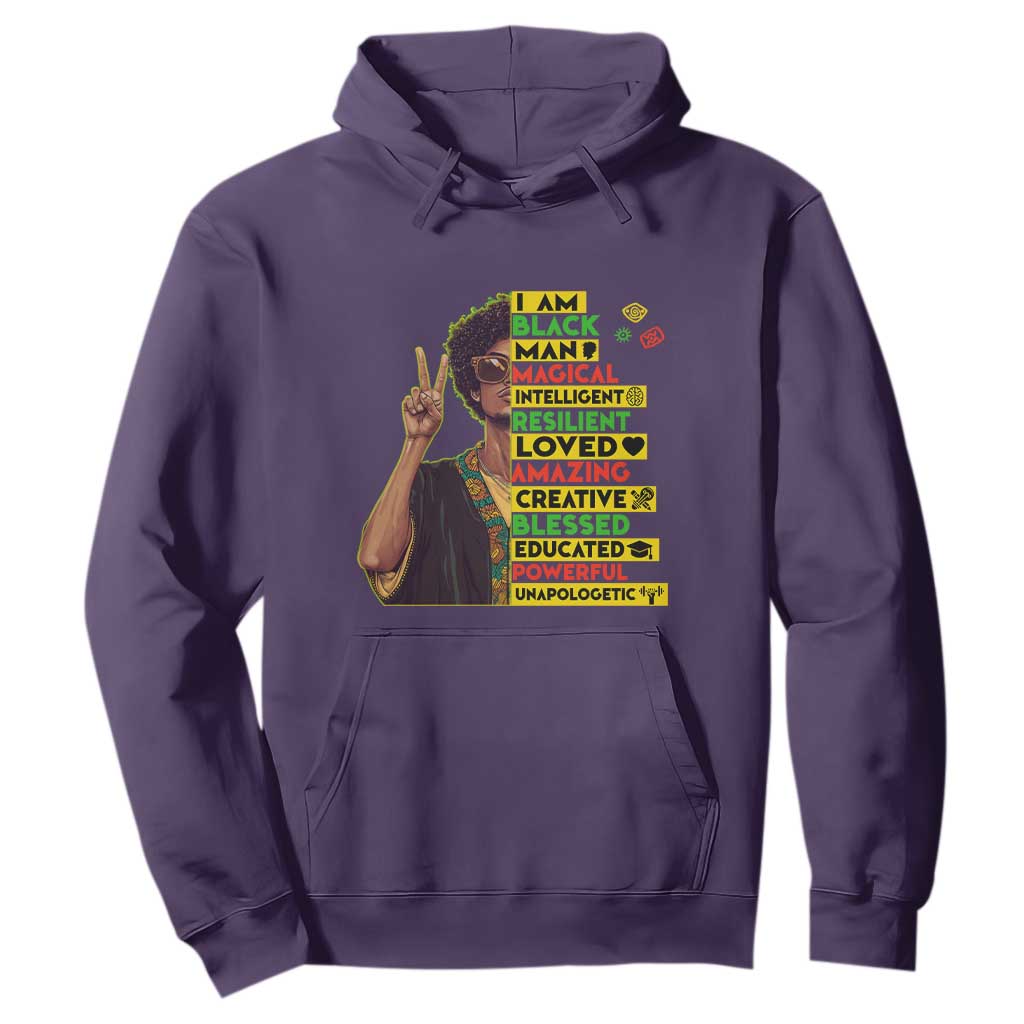 I Am Black Woman Afro Hoodie African American Pride Black History Month