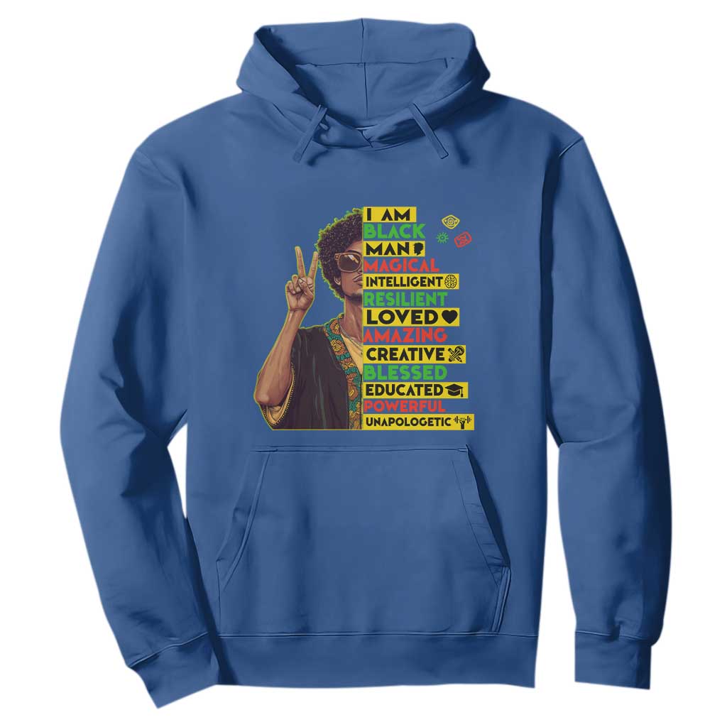 I Am Black Woman Afro Hoodie African American Pride Black History Month