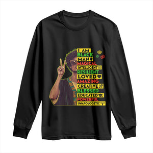 I Am Black Woman Afro Long Sleeve Shirt African American Pride Black History Month