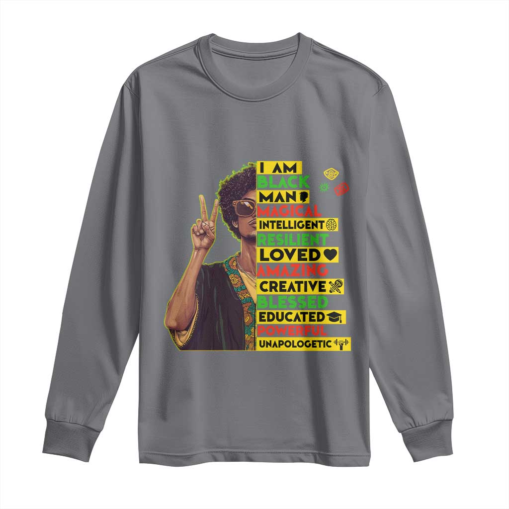 I Am Black Woman Afro Long Sleeve Shirt African American Pride Black History Month