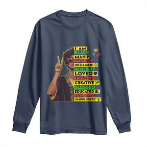 I Am Black Woman Afro Long Sleeve Shirt African American Pride Black History Month