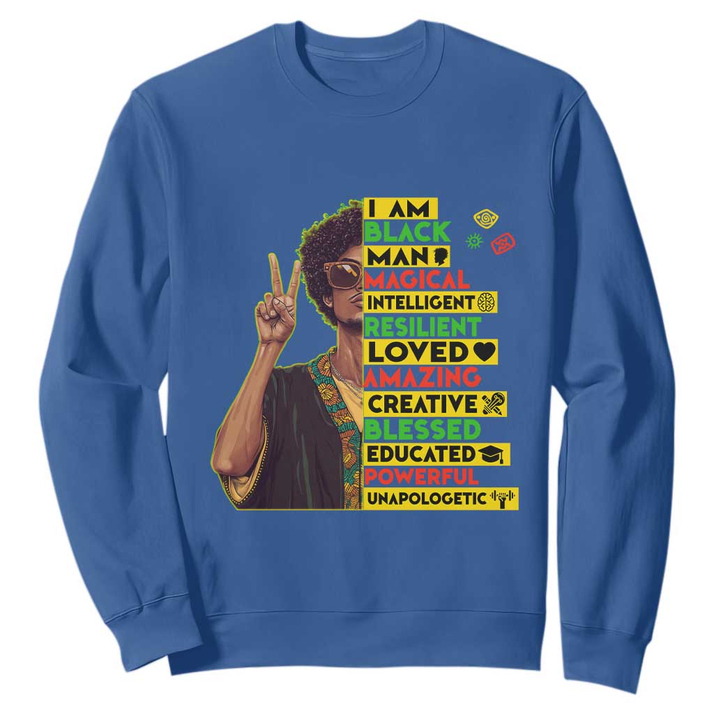 I Am Black Woman Afro Sweatshirt African American Pride Black History Month