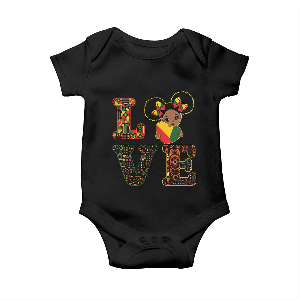 I Am Black Child Cute Girl Baby Onesie LOVE Black History Month Strong African Pride