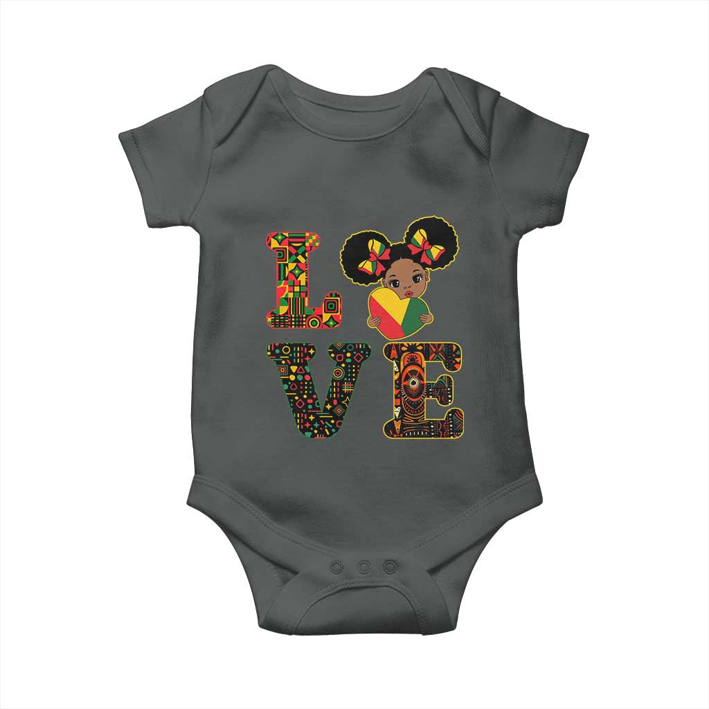 I Am Black Child Cute Girl Baby Onesie LOVE Black History Month Strong African Pride