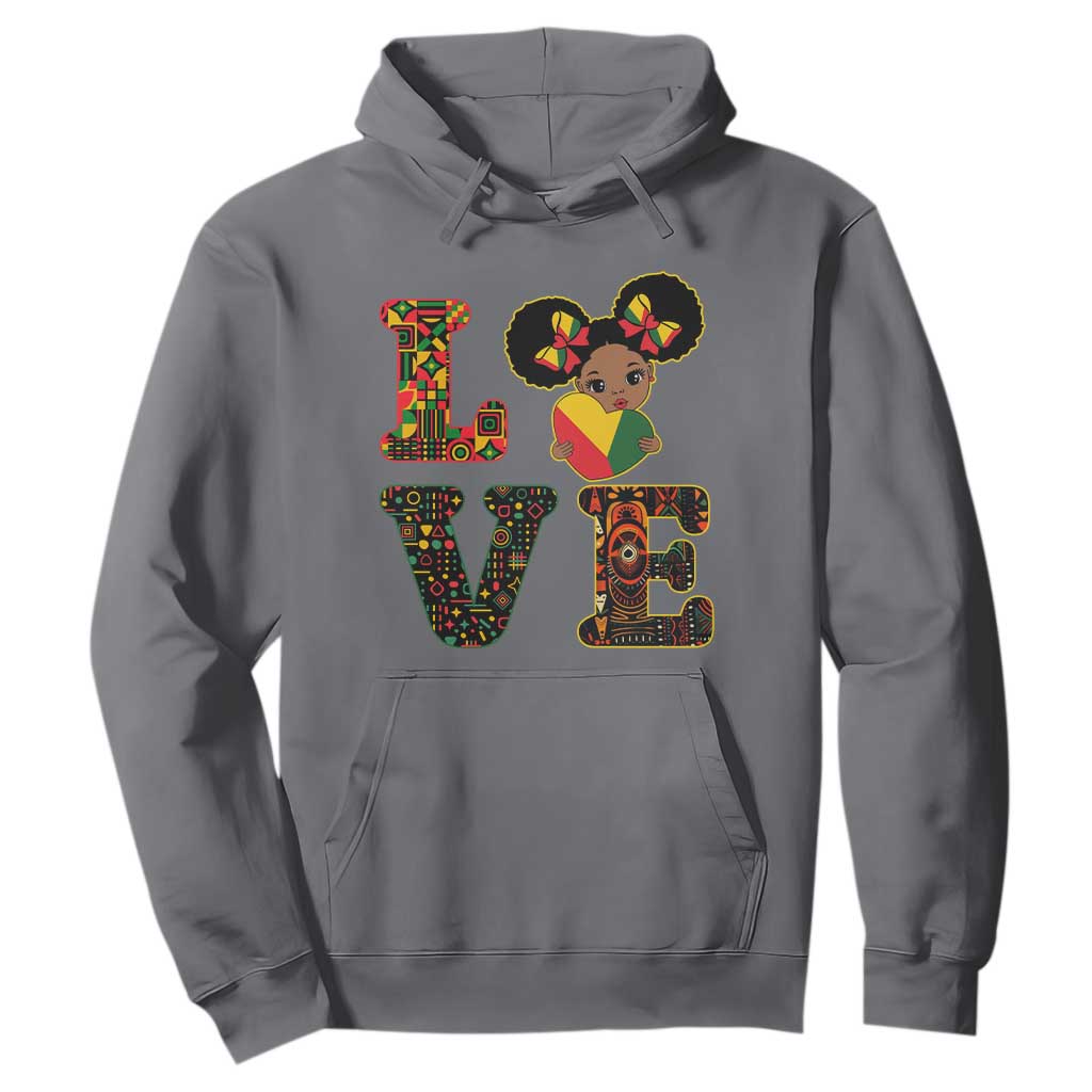 I Am Black Child Cute Girl Hoodie LOVE Black History Month Strong African Pride