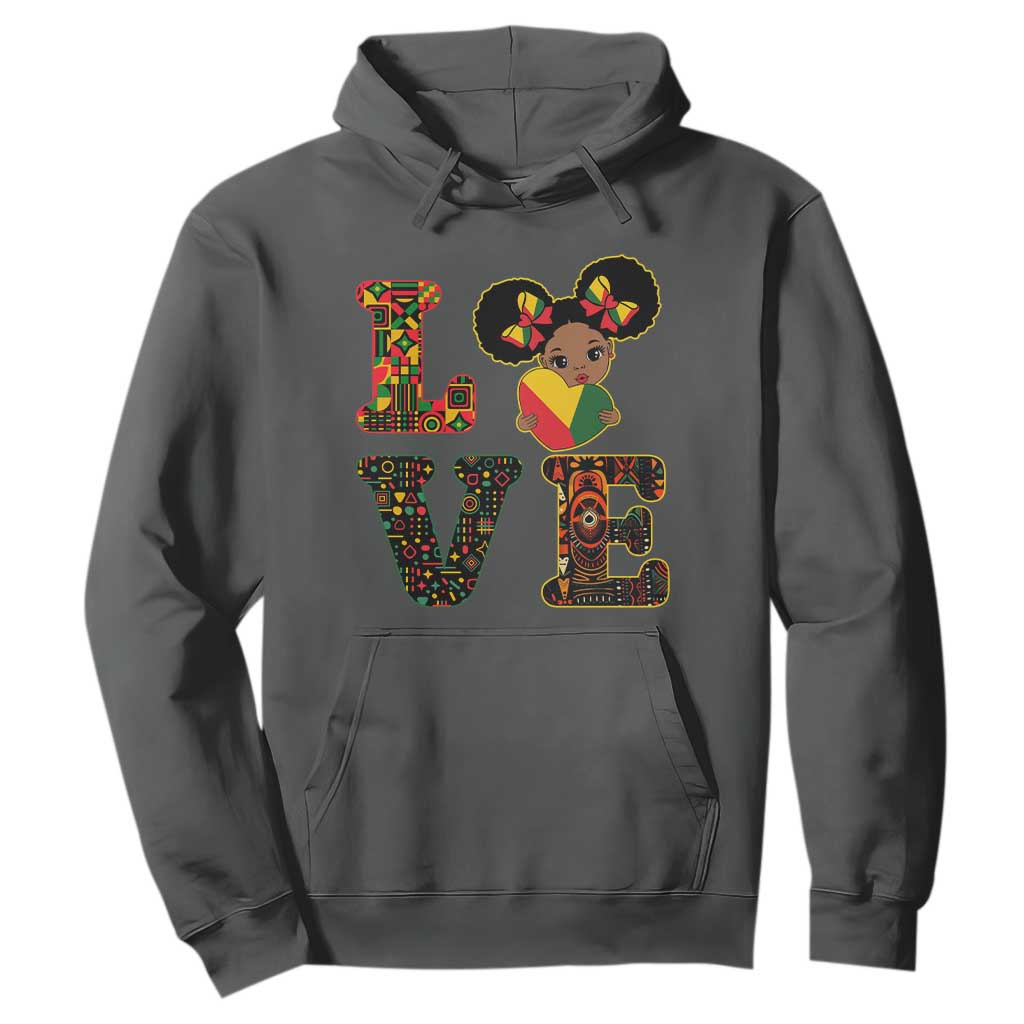 I Am Black Child Cute Girl Hoodie LOVE Black History Month Strong African Pride
