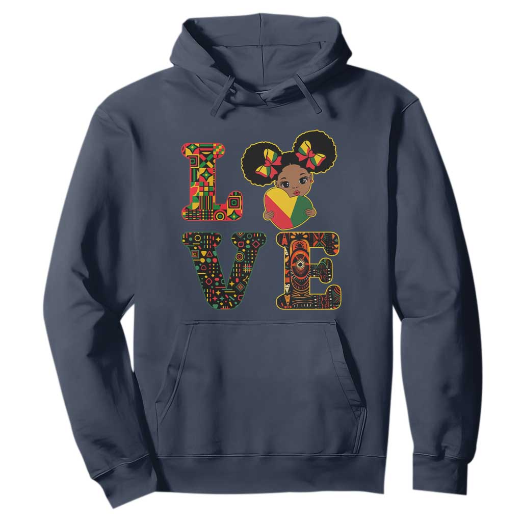 I Am Black Child Cute Girl Hoodie LOVE Black History Month Strong African Pride