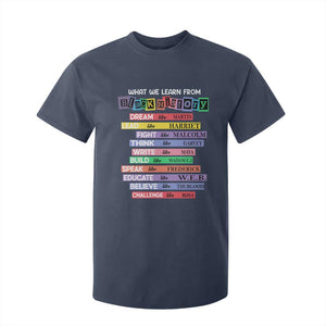 What We Learn From Black History T Shirt For Kid Black Excellence African Roots Pride TS02