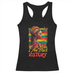 I Am Black History Racerback Tank Top African Pride Woman