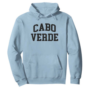 Cabo Verde Returns Home National Pride Varsity Style Hoodie Cape Verde Minimalist Text Graphic