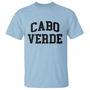 Cabo Verde Returns Home National Pride Varsity Style T Shirt Cape Verde Minimalist Text Graphic
