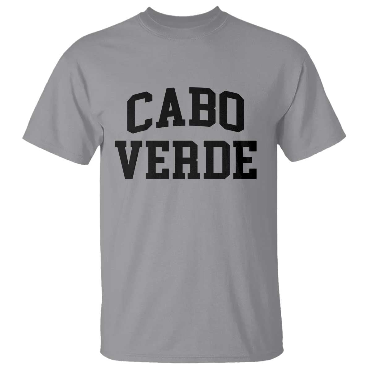 Cabo Verde Returns Home National Pride Varsity Style T Shirt Cape Verde Minimalist Text Graphic