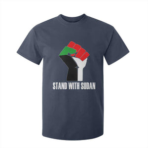Stand With Sudan Power Fist T Shirt For Kid Sudan Flag Activist Peace and Protest
