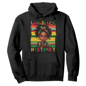 I Am Black History Hoodie Black Melanin Kids Girls