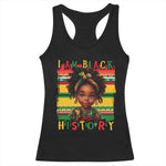 I Am Black History Racerback Tank Top Black Melanin Kids Girls