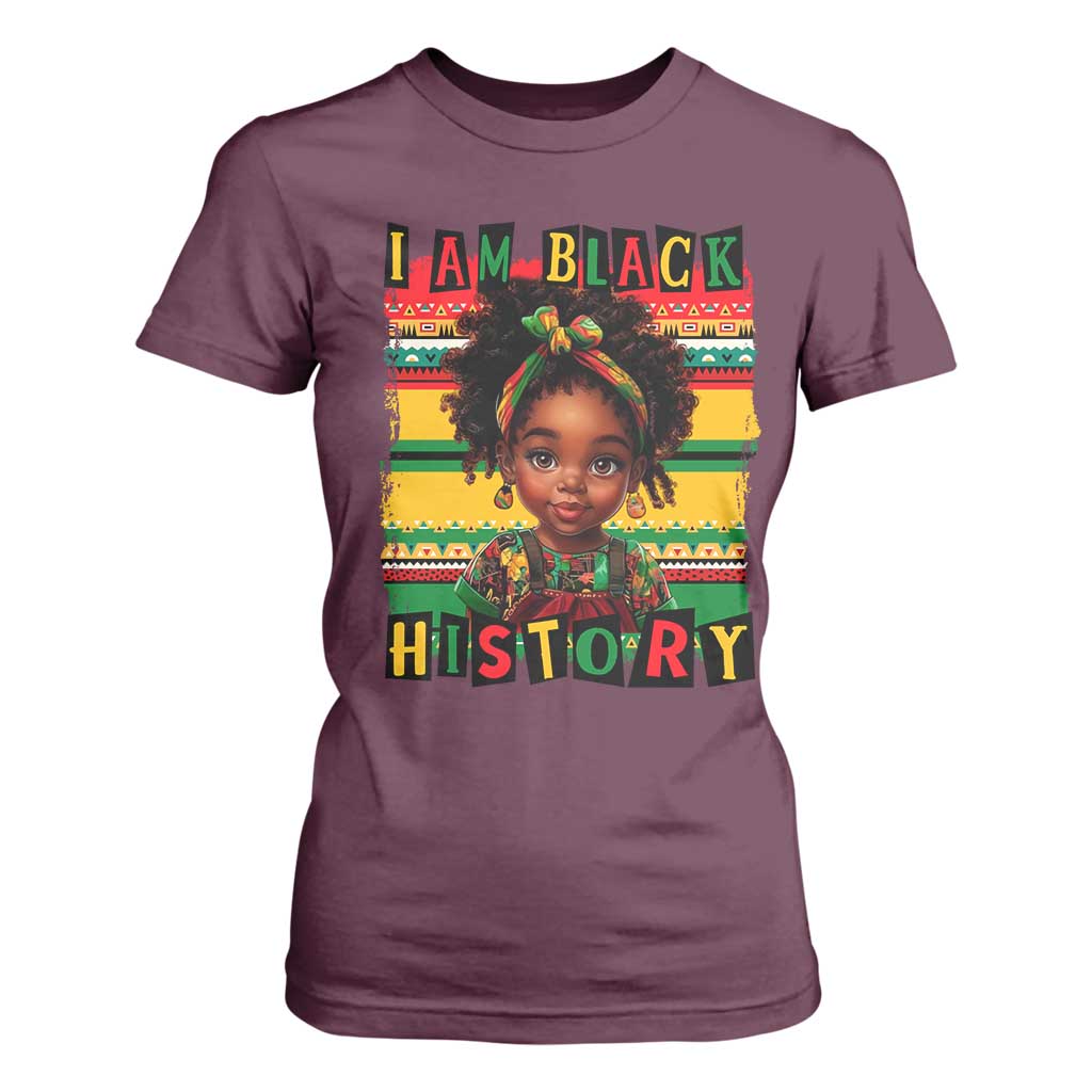 I Am Black History T Shirt For Women Black Melanin Kids Girls
