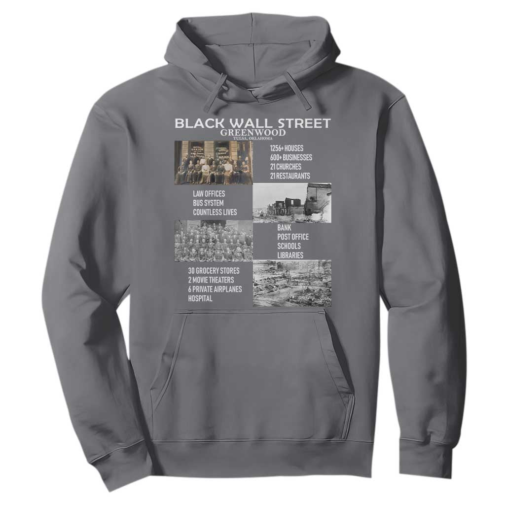 Black Wall Street Hoodie Greenwood African American Remembrance