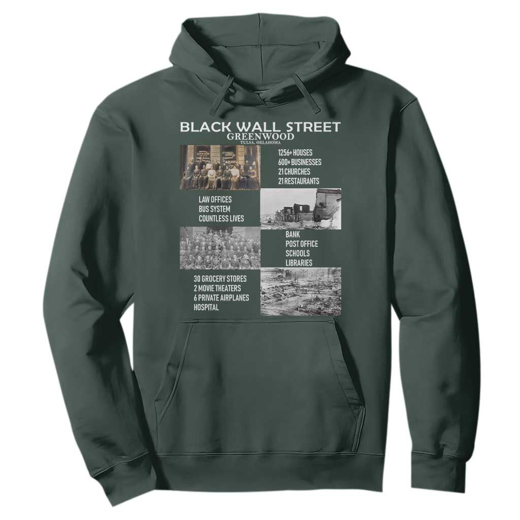 Black Wall Street Hoodie Greenwood African American Remembrance