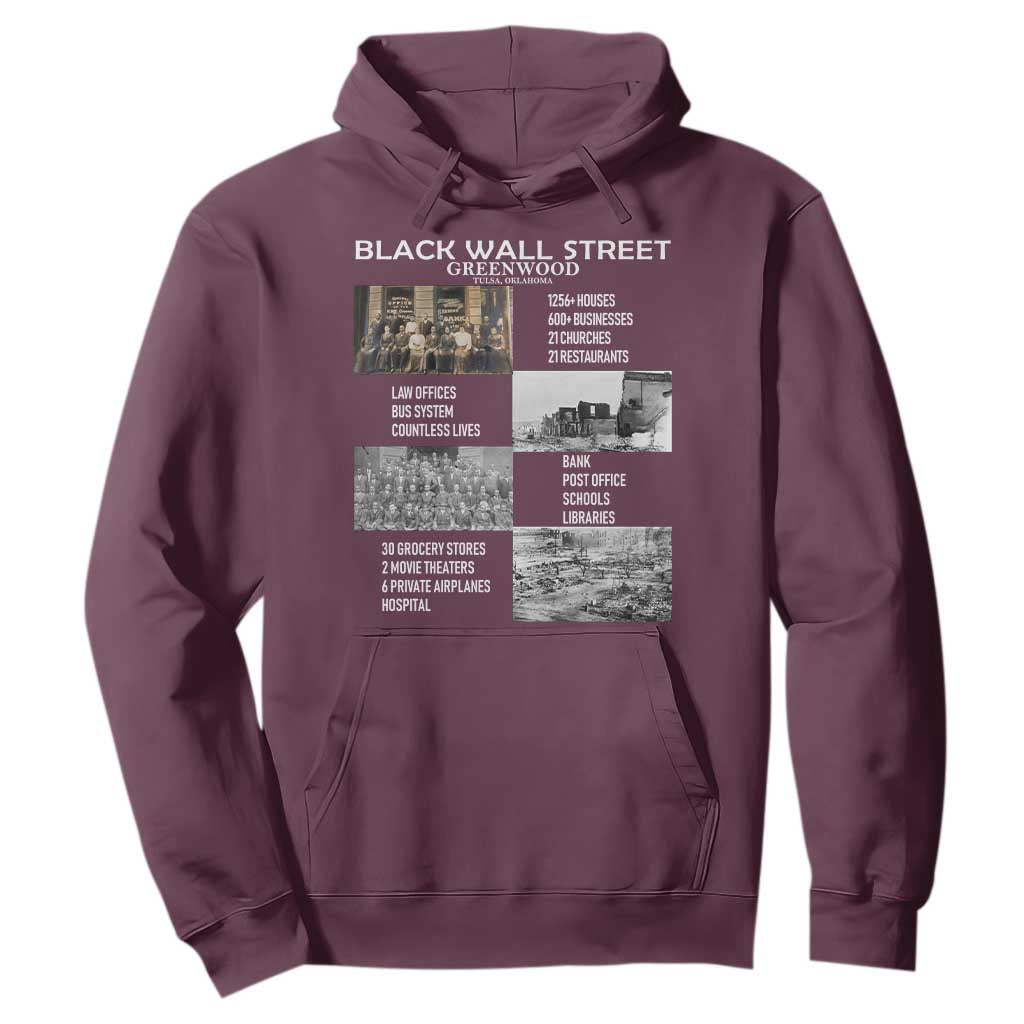 Black Wall Street Hoodie Greenwood African American Remembrance