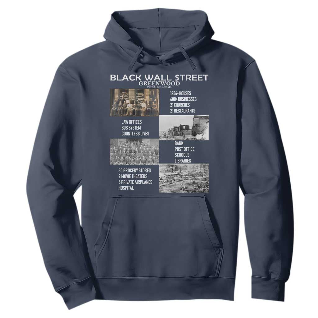 Black Wall Street Hoodie Greenwood African American Remembrance