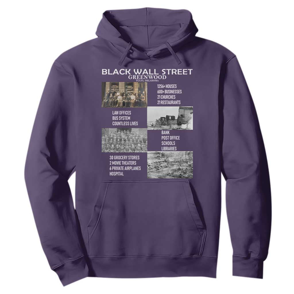 Black Wall Street Hoodie Greenwood African American Remembrance