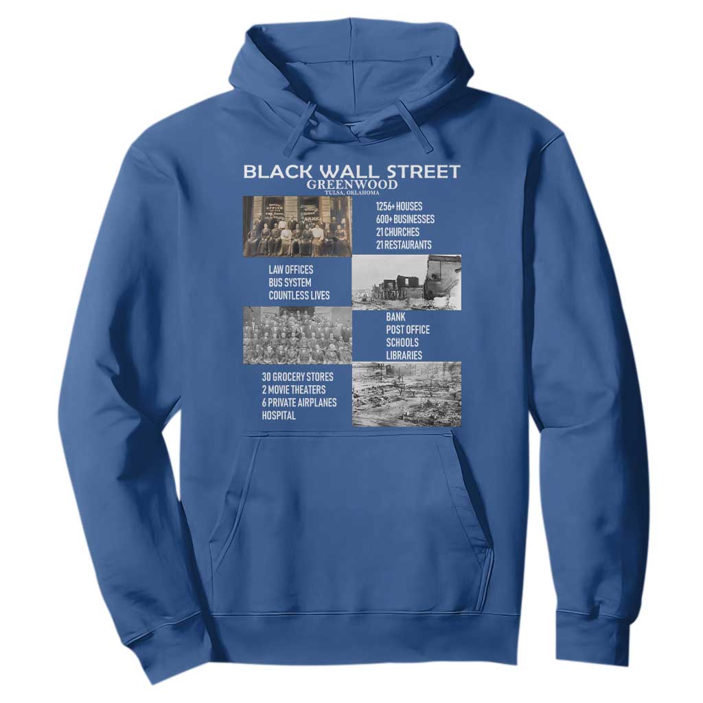 Black Wall Street Hoodie Greenwood African American Remembrance