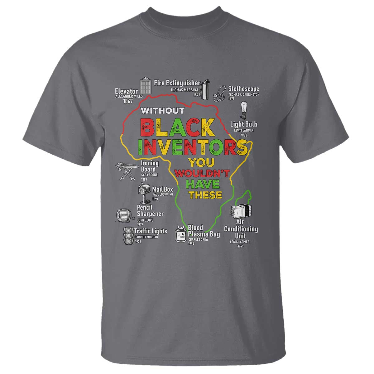 Proud Black Inventors T Shirt Black History Month African American Pride