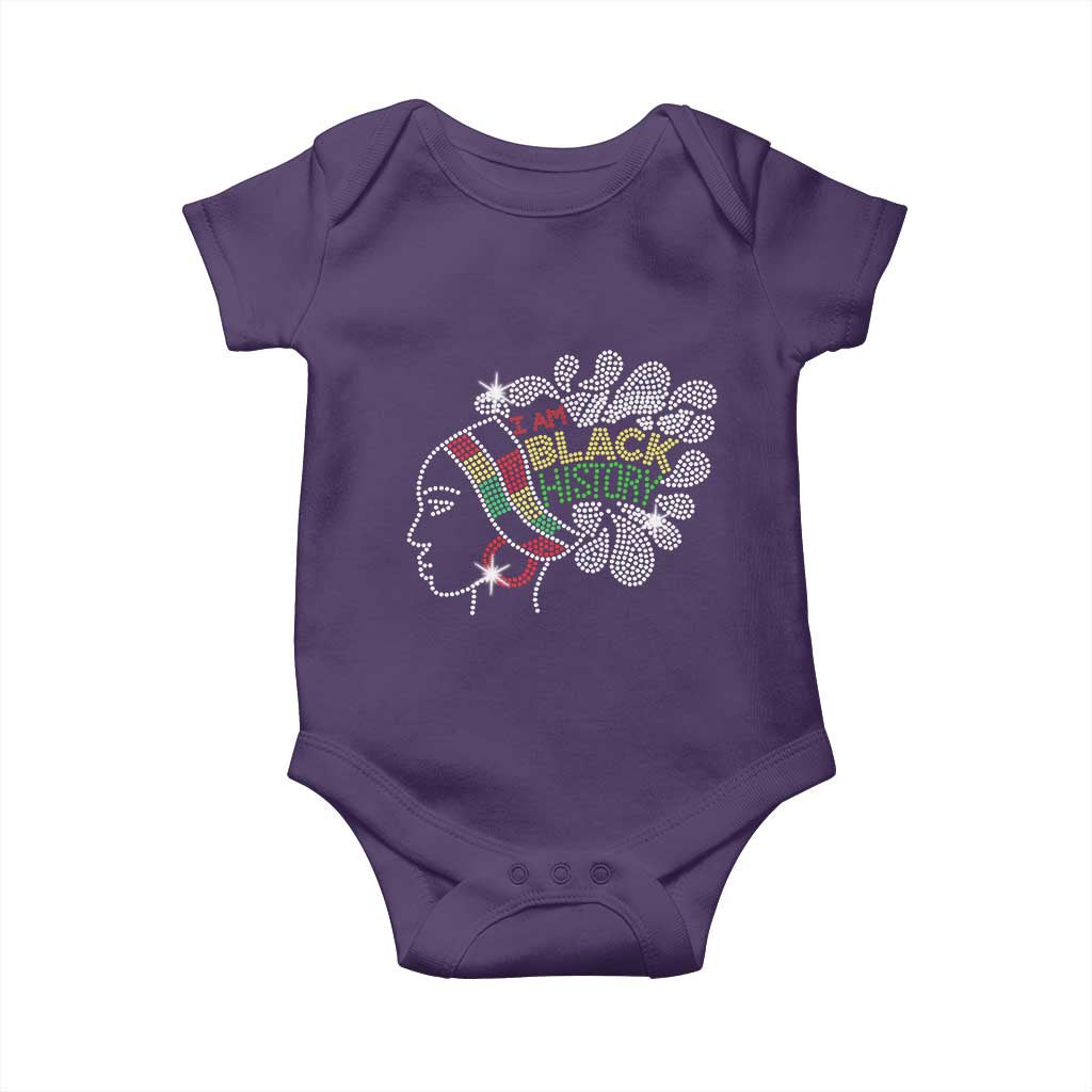 I Am Black History Baby Onesie Black Girl Sparkling