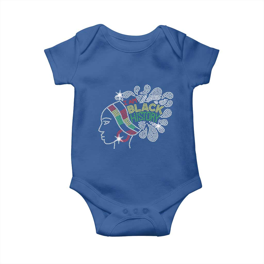I Am Black History Baby Onesie Black Girl Sparkling