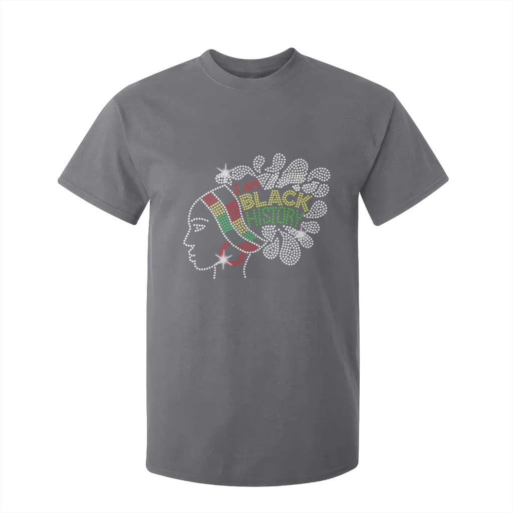 I Am Black History T Shirt For Kid Black Girl Sparkling