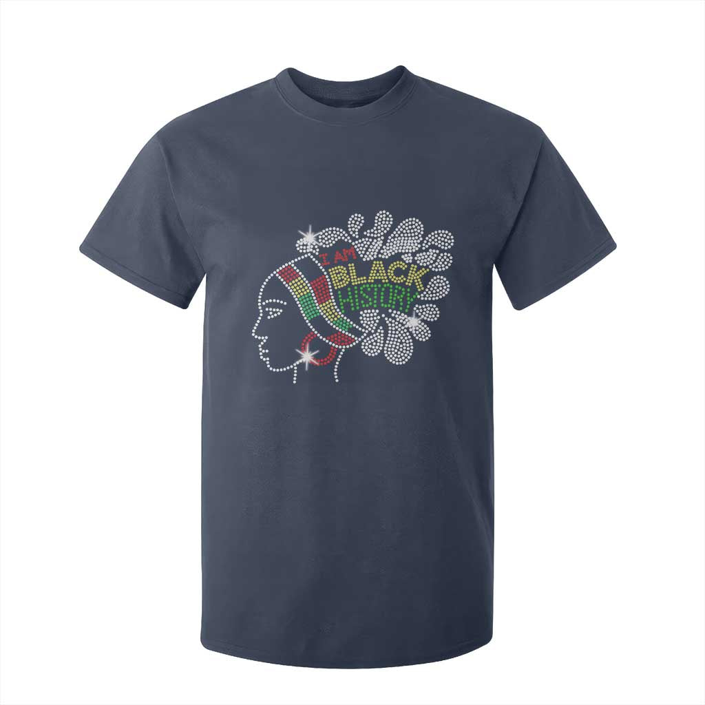 I Am Black History T Shirt For Kid Black Girl Sparkling