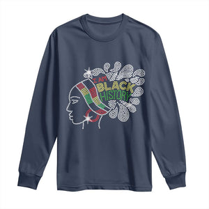 I Am Black History Long Sleeve Shirt Black Girl Sparkling