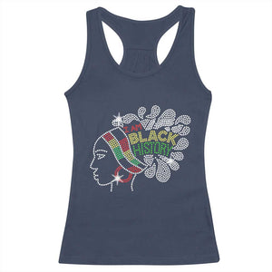 I Am Black History Racerback Tank Top Black Girl Sparkling
