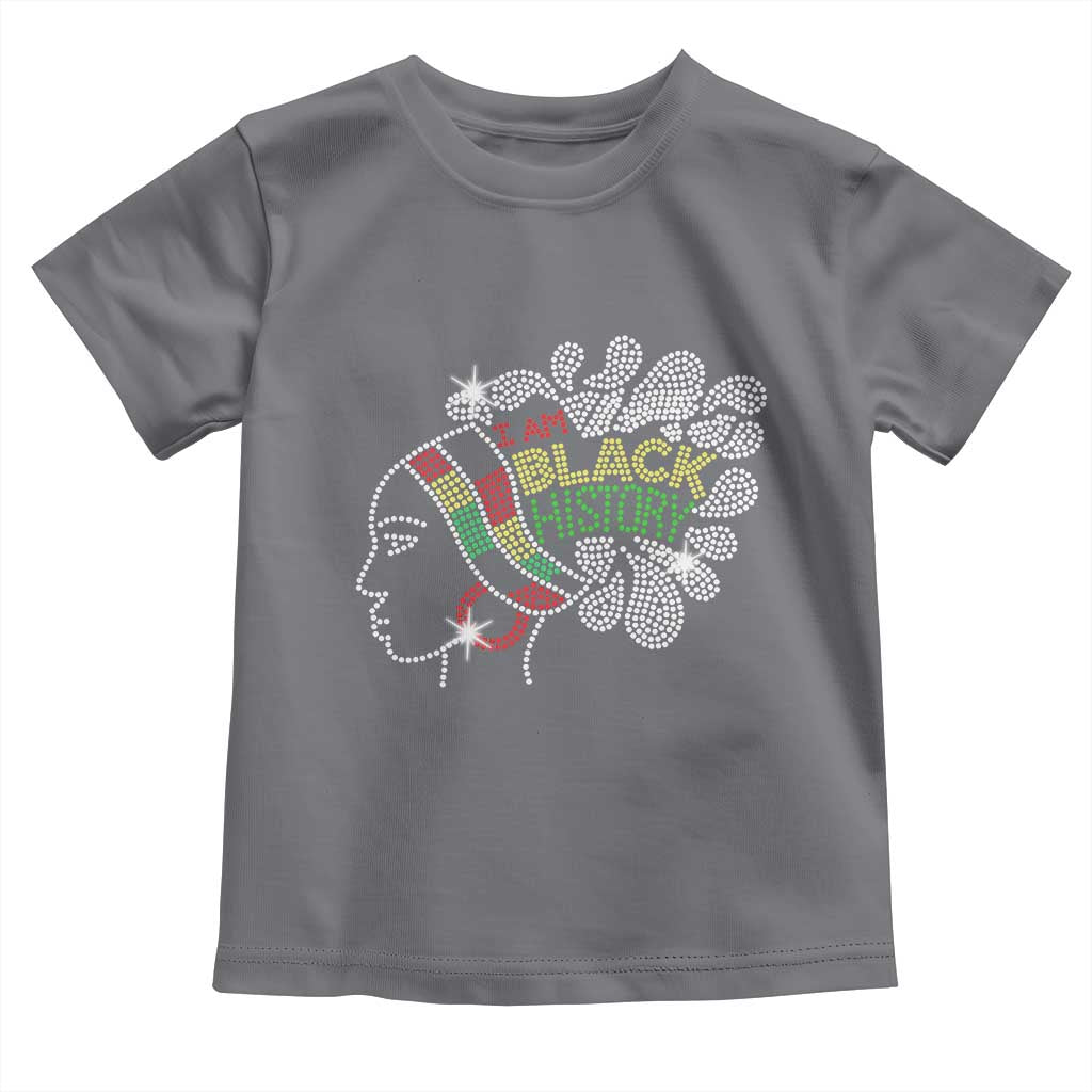 I Am Black History Toddler T Shirt Black Girl Sparkling