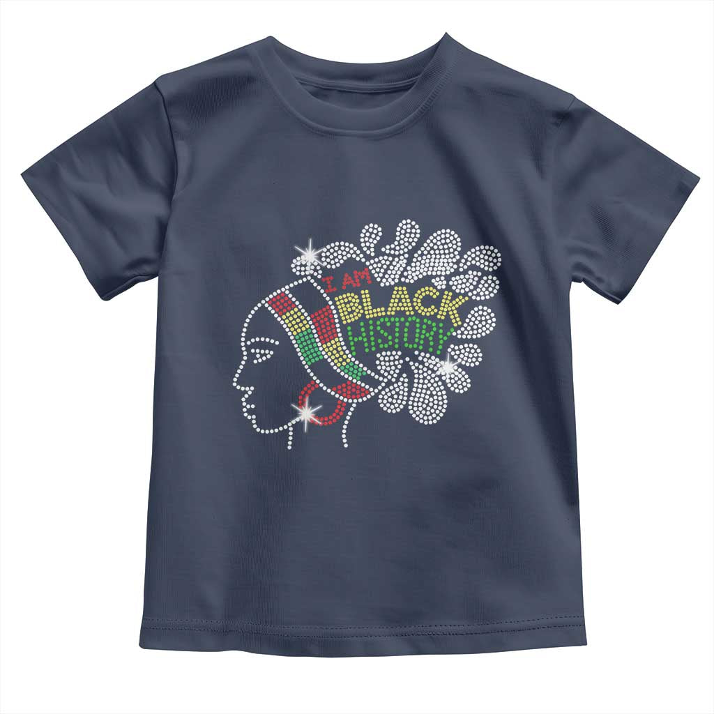 I Am Black History Toddler T Shirt Black Girl Sparkling