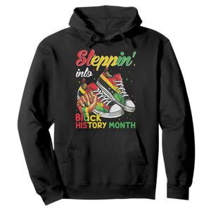 Stepping Into Black History Month Hoodie Proud Black Girls Sneakers