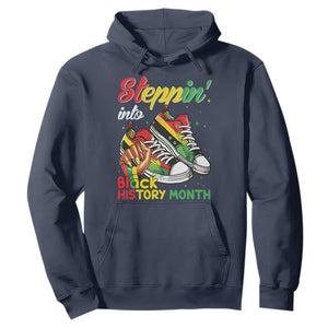 Stepping Into Black History Month Hoodie Proud Black Girls Sneakers