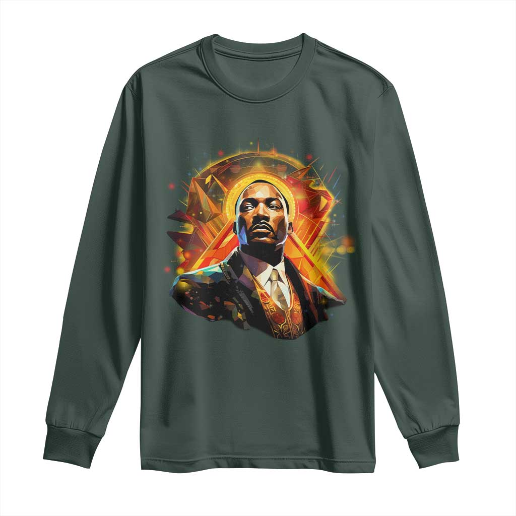 Martin Luther King MLK Long Sleeve Shirt Afrofuturism Graphic Art
