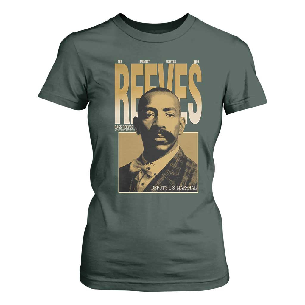 Bass Reeves The Greatest Frontier Hero Western Legend T Shirt For Women First Black Deputy US Marshal Black History