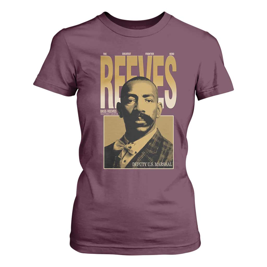 Bass Reeves The Greatest Frontier Hero Western Legend T Shirt For Women First Black Deputy US Marshal Black History