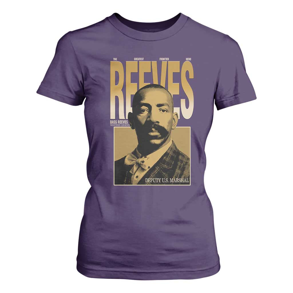 Bass Reeves The Greatest Frontier Hero Western Legend T Shirt For Women First Black Deputy US Marshal Black History