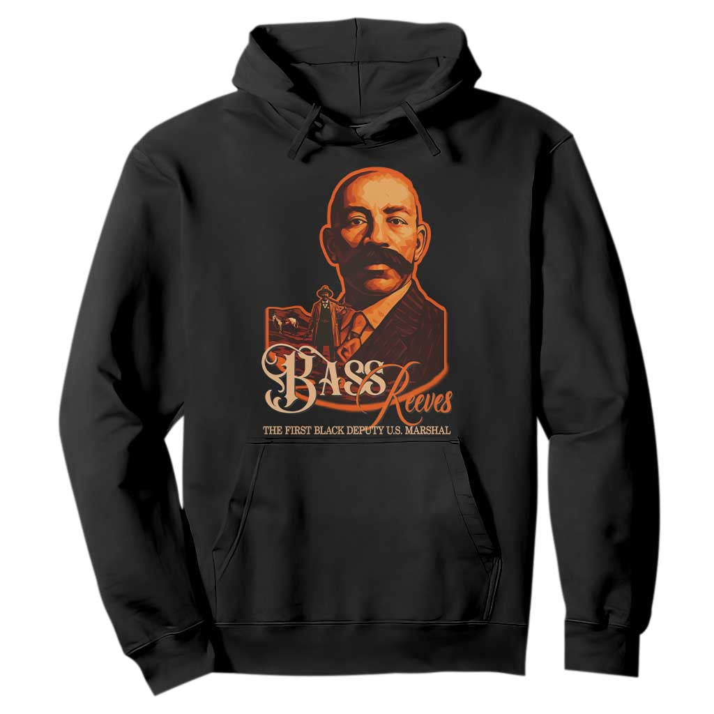 Bass Reeves The First Black Deputy US Marshal Hoodie Western Legend Frontier Lawman Black History