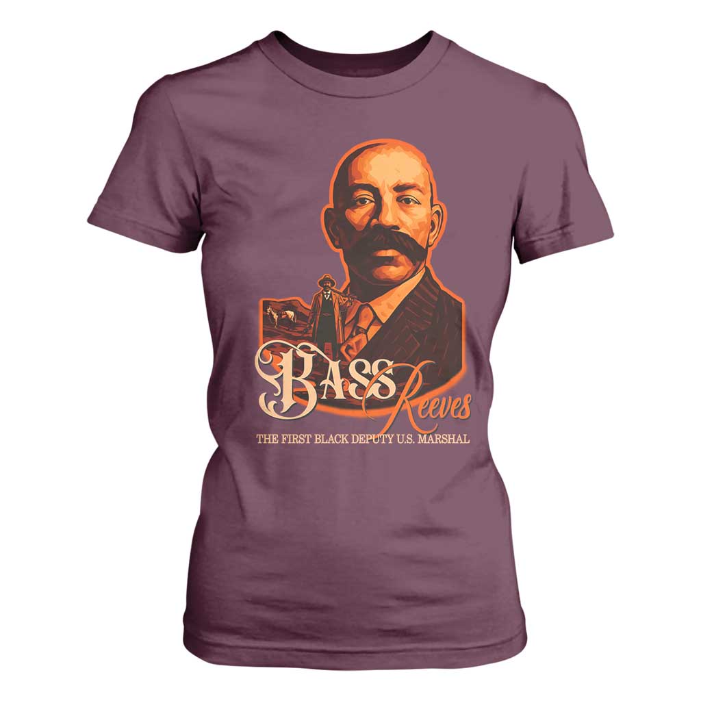 Bass Reeves The First Black Deputy US Marshal T Shirt For Women Western Legend Frontier Lawman Black History